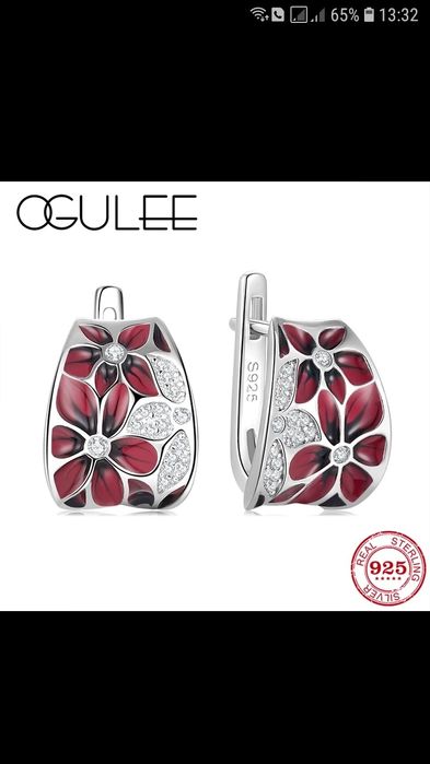 Женский серебрянный комплект