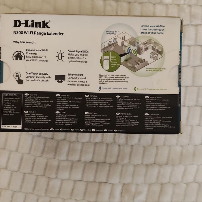 DLink  Extender  acoperire rețea wifi ,nou
