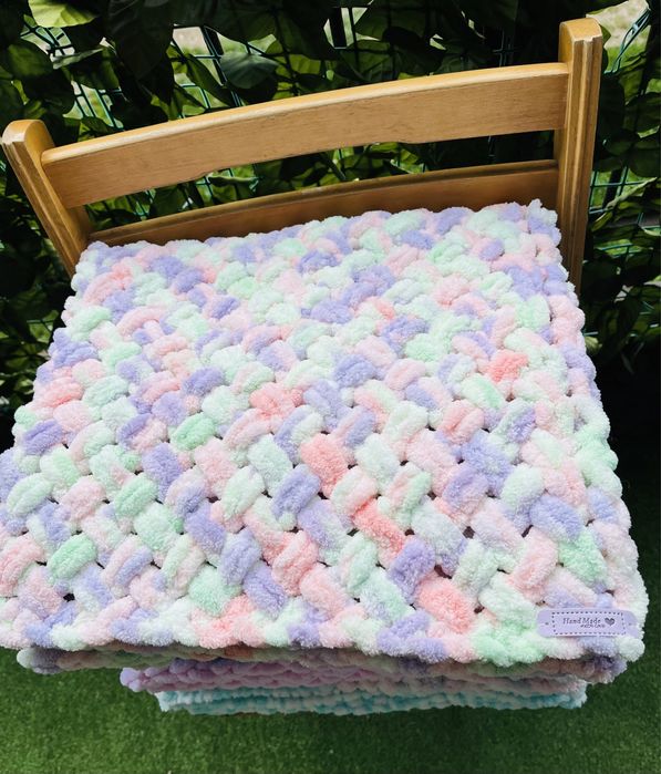 Бебешко одеяло от прежда Ализе Пуфи