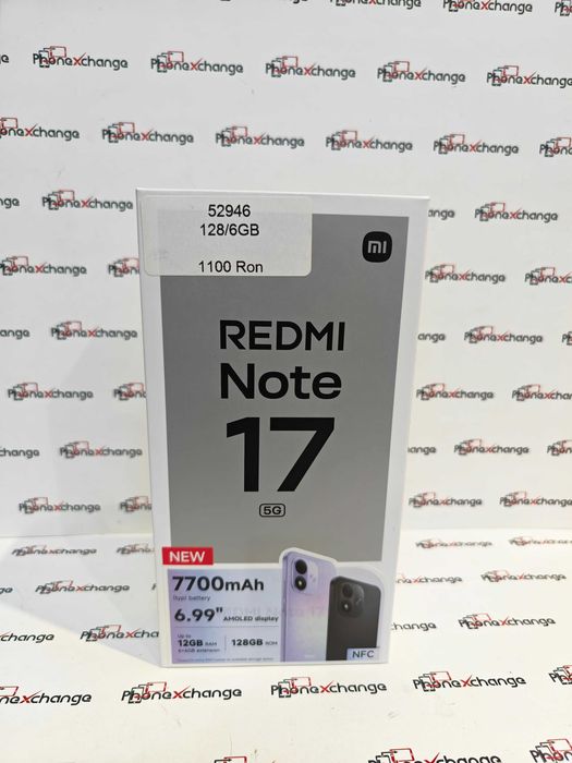 Redmi Note 17 5G Black 128/6GB NOU 52946