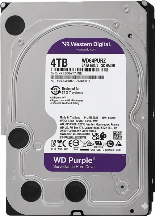 Жесткий диск 4 Тб новый