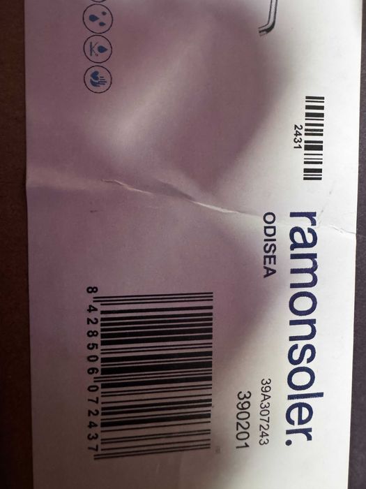 Baterie lavoar inalta, Ramon Soler, Odisea, fara ventil, crom lucios