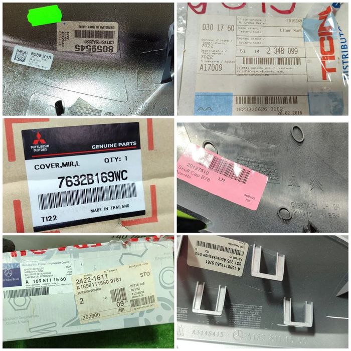 CORP OGLINDA (4 BUC.)  MINI CLUBMAN / HATCH 2014-2023 / MITSUBISHI ASX / OUTLANDER 2010-2021 / MERCEDES-BENZ CLASA A / B 2004-2012 / DACIA LOGAN 2 / S