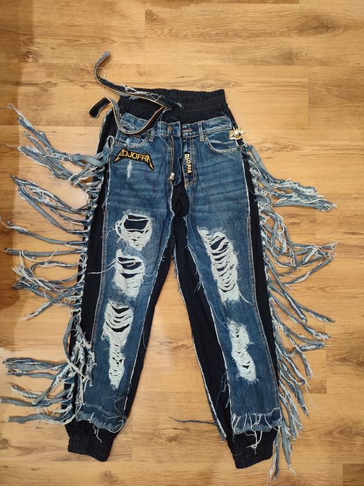 Дънки Джофра с ресни