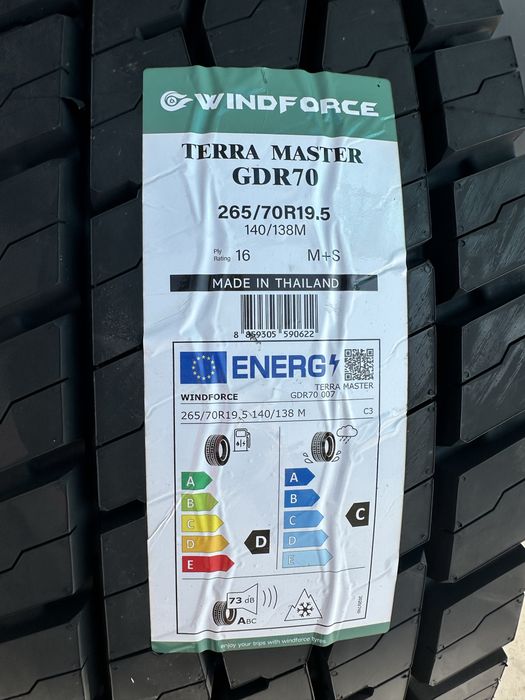 Нови Тежкотоварни Гуми WINDFORCE TERRA MASTER GDR70 265/70R19.5 140/138M