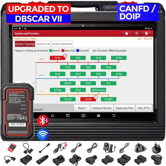 Tester auto PROFESIONAL Launch X431 V+ PRO4 2028 ROMANA, OBFCM FULL