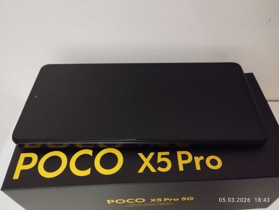 Xiaomi Poco x5 pro android 256 gb/8+3gb /108 mp 120 hz /67W Като x7 x8