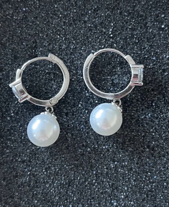 Cercei din argint 925 cu perlă – minimalist elegant