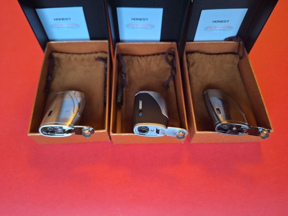 Запалка за пури с двоен джет Honest (Три цвята)