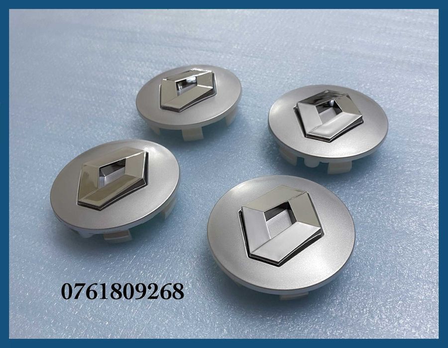 Set 4 capace gri 57mm jante aliaj Renault