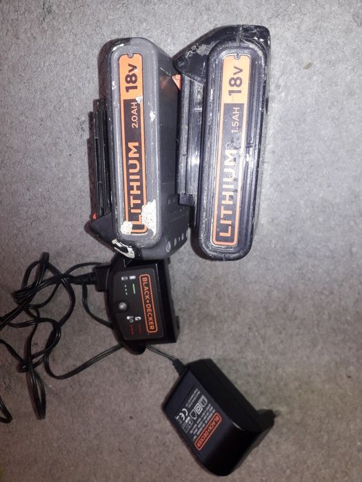 Incarcator Black&Decker pe sanie 18/54V cu 2 Baterii 18V