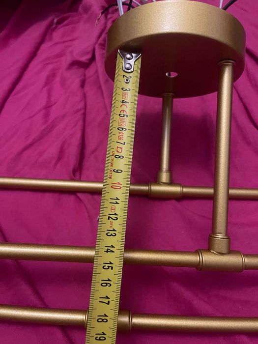 ustra, noua, 6 becuri, aurie