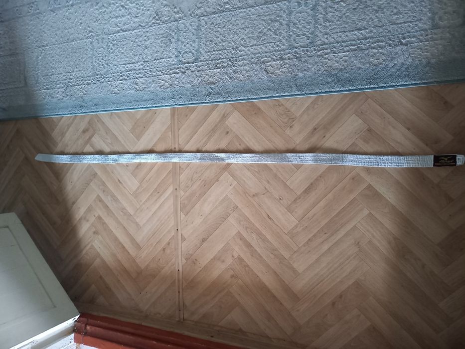 Белый пояс для дзюдо мизуно