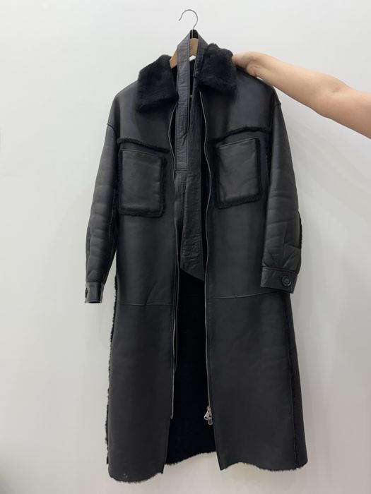 Кожаная дубленка