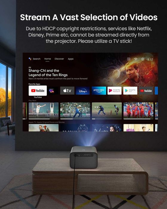 Videoproiector Casiris OmniStar L80, 1500 ANSI, Full HD Suportat 4K