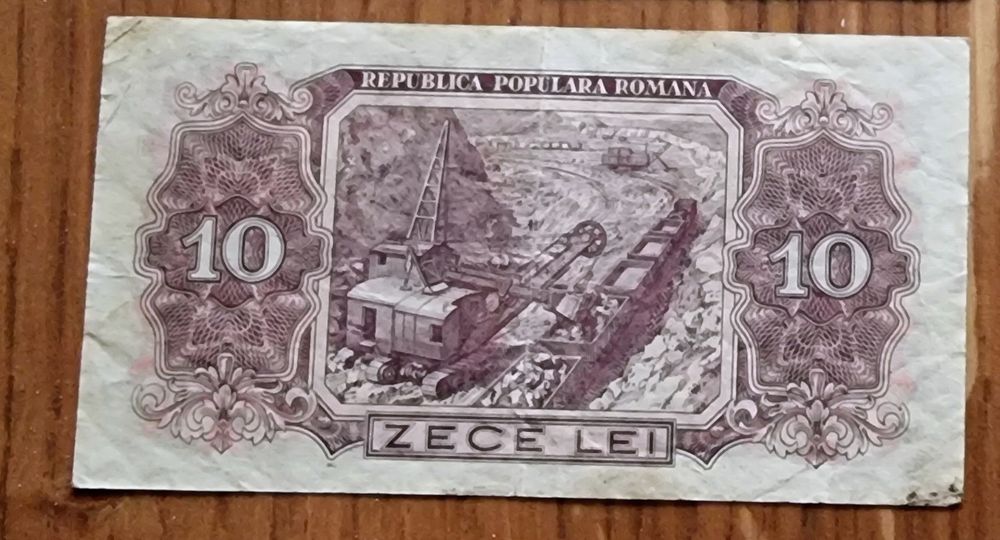 10 lei 1952 bancnota frumoasă