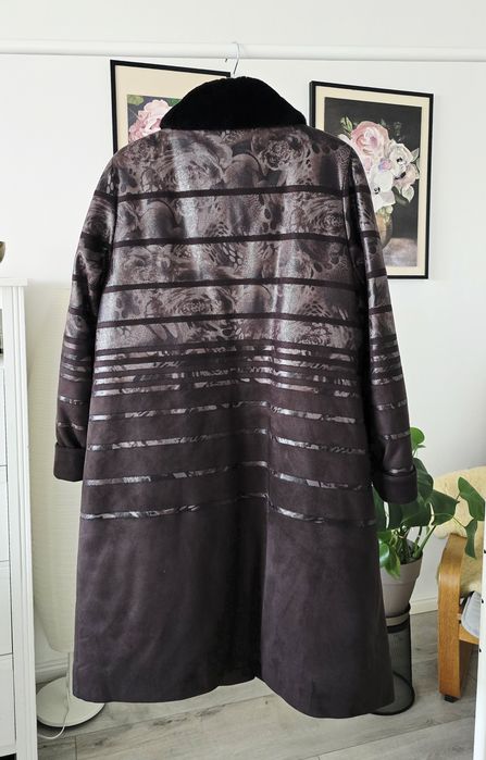 Cojoc de iarnă cu blană naturala - Madame Briolette  XXL