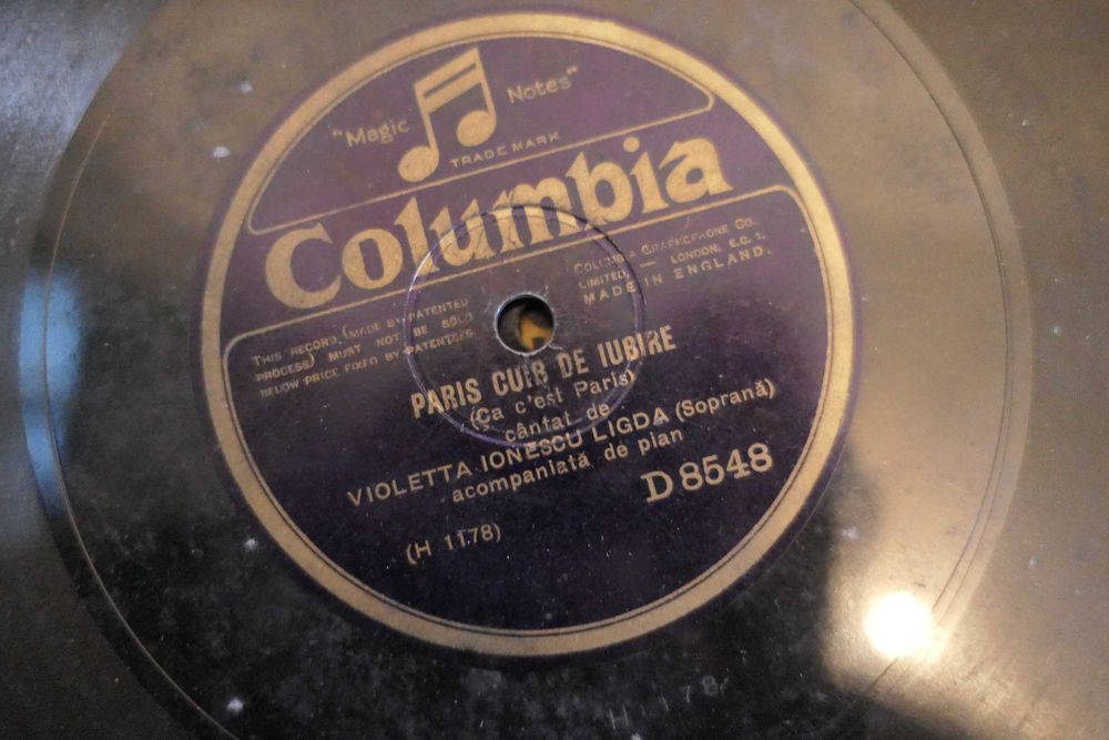 Discuri RARE Romanesti Patefon Gramofon Anii 1920-1930 - Shellac - Ebonita 78rpm Cristian Vasile, Gica Petrescu etc.