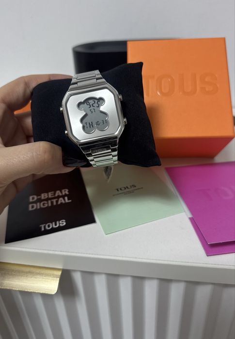 Ceas TOUS D-Bear original silver argintiu NOU