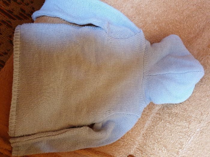 Pulover de iarna cu gluga, marimea 122