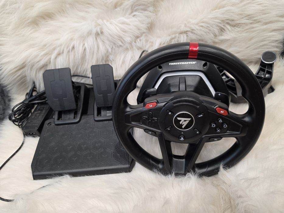 Волан с педали Thrustmaster - T128-P EMEA EU, PS5/PS4/РС, черен