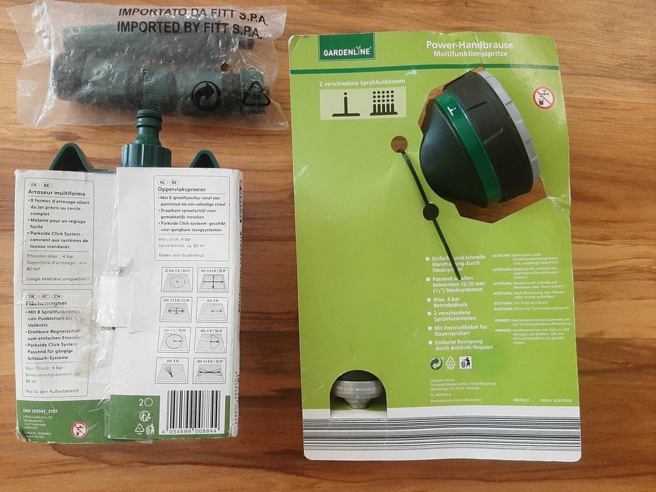 Aspersor+pistol stropit+accesorii furtun udare gradina PARKSIDE-5 lei