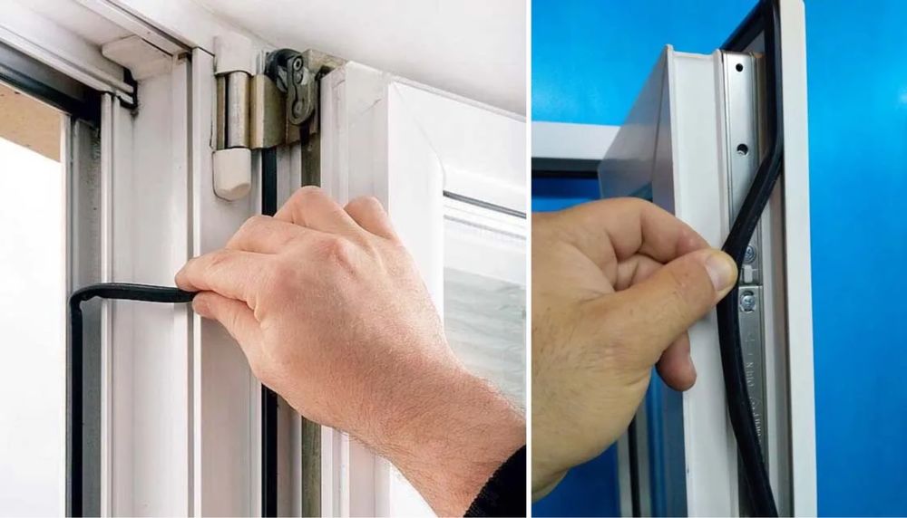 замена уплотнителя и регулировка фурнитуры на окнах