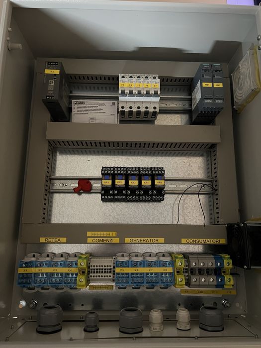 Automatizare ATS/AR Retea – Generator | PLC + HMI Siemens