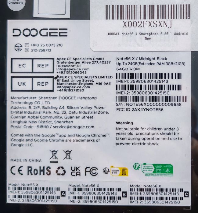 DOOGEE telefoane sigilate!