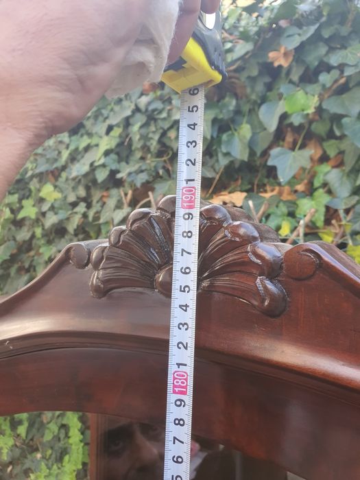 барокова витрина с долна част -орех