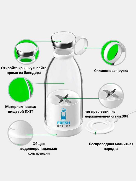 Портативный мини-блендер есть доставка | Simsiz Mini blender