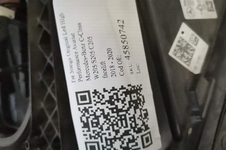 Ляв фар Оригинален Led High Performance Повреден Мерцедес-Бенц / Merce