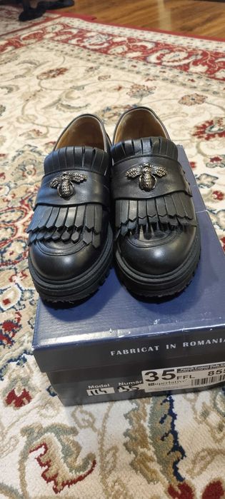 Mocasini din piele naturala