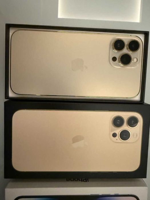 iPhone 13 Pro Max 256GB Gold – Отлично състояние, с кутия