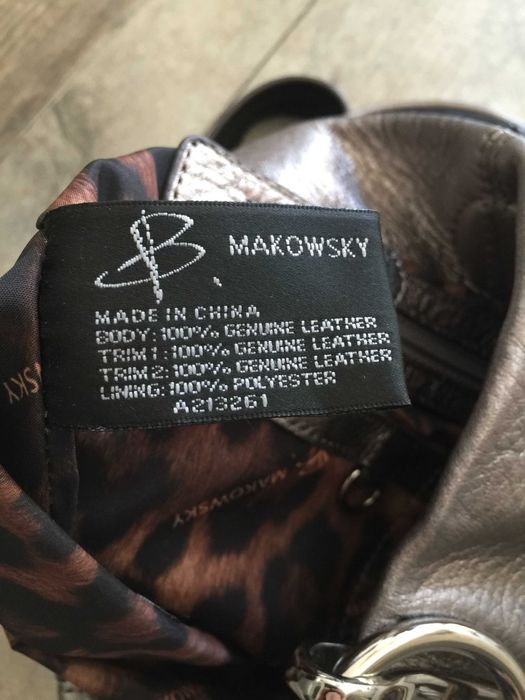 Оригинална B Makowsky Чанта през Рамо от Естесвена Кожа в 3 Цвята