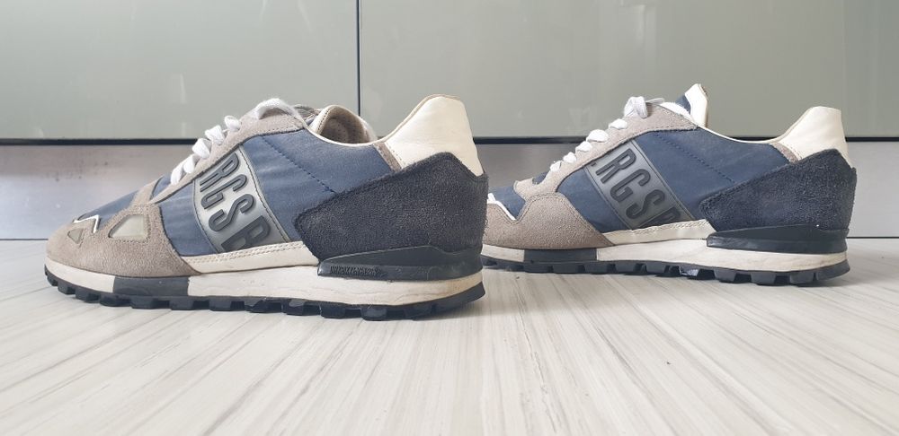 Dirk Bikkembergs Leather Sneakers / 43/27.5см ОРИГИНАЛ! Мъжки Кецове