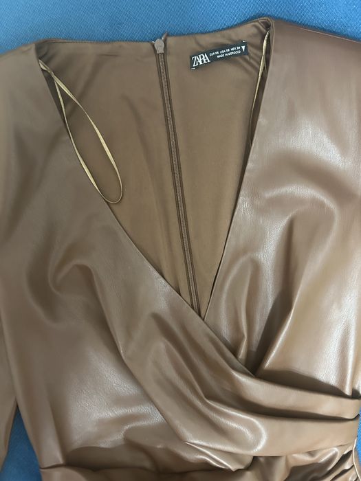 Платье ZARA кожа XS