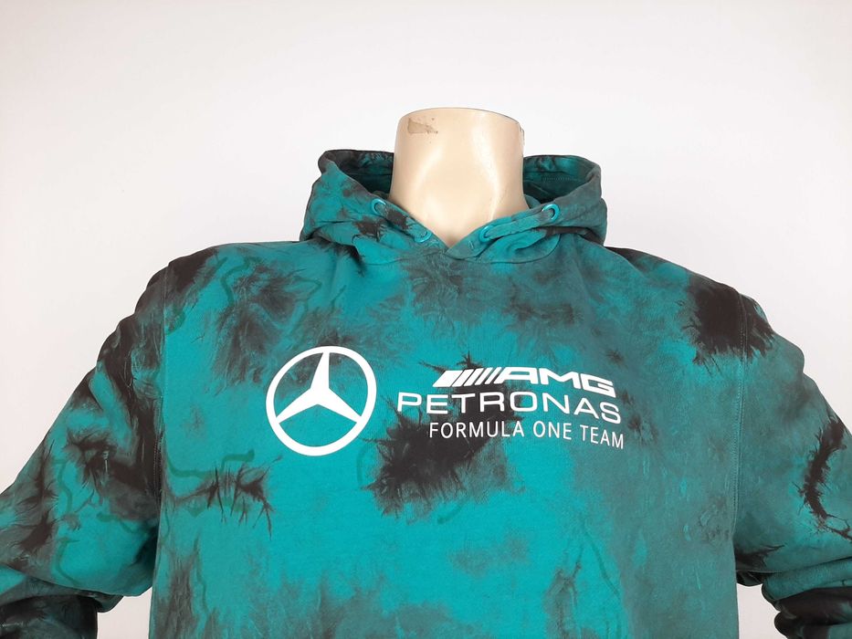 Mercedes AMG F1 Tie Dye Hoodie - Оригинален суитшърт размер XL