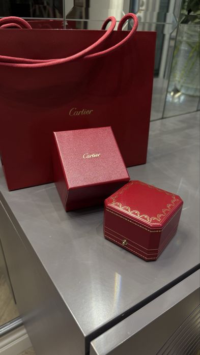 Cartier кольцо platina с бриллиантом  original