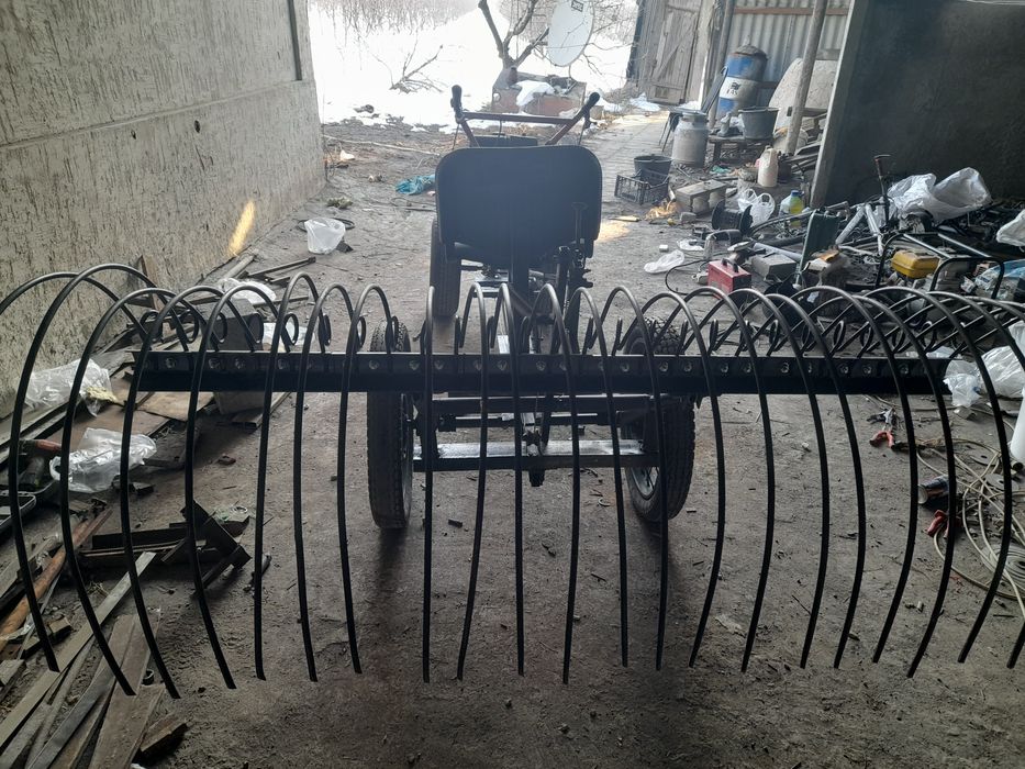 Продам адаптер с граблами на мотоблок