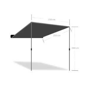 Marchiza aluminiu 2.5 x 2.5 m Wild Land