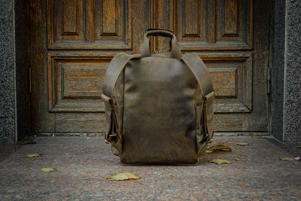 Rucsac din piele naturală. Rucsac pentru laptop. laptop backpack. Rucsac din piele pentru călătorii