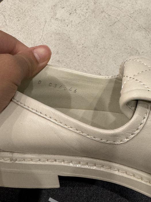 Лоферы белые Chanel