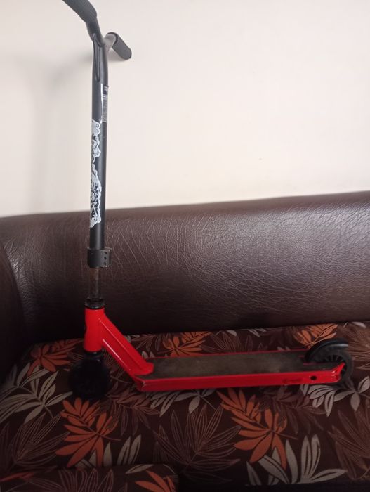 Ролери  MONI бяло с розово и тротинетка