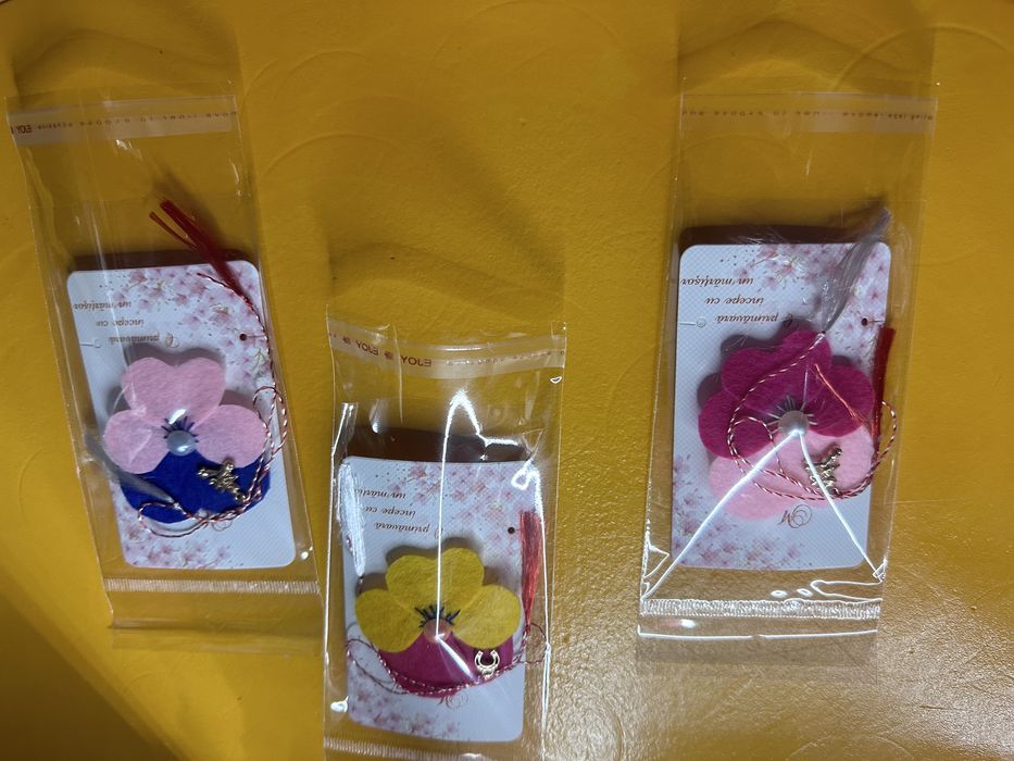 Martisoare panselute handmade/brosa