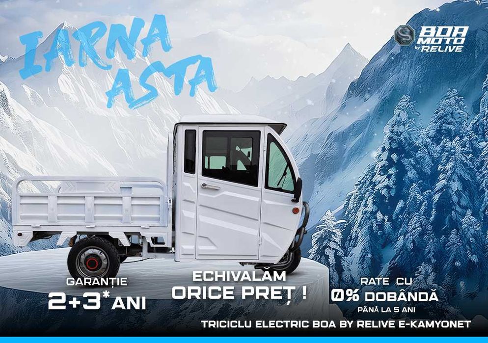 Triciclu Electric BOA By Relive E-Kamyonet