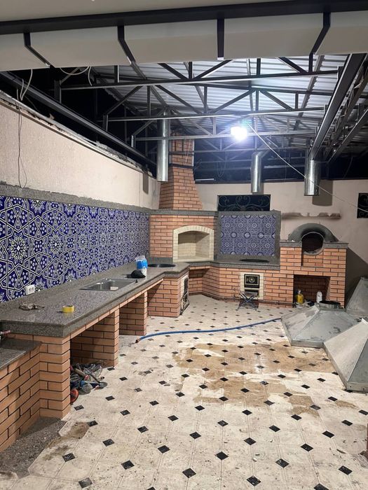 Летняя кухня мангал