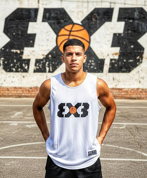 Спортивная Майка 3X3 Basketball. XXXL