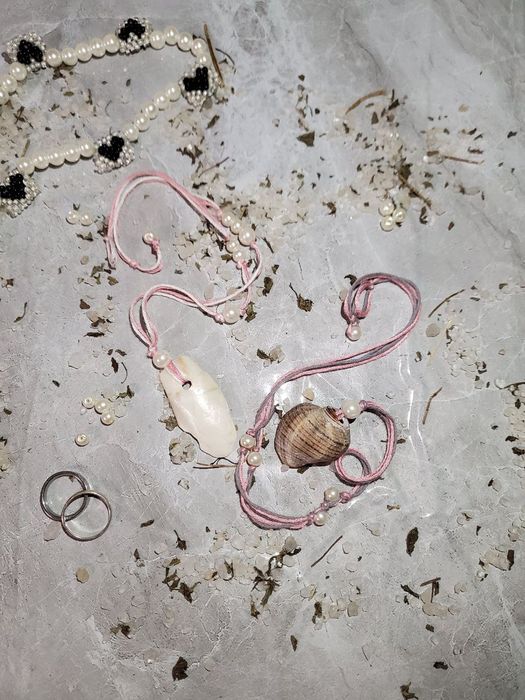 Ожирелье с настоящими ракушками