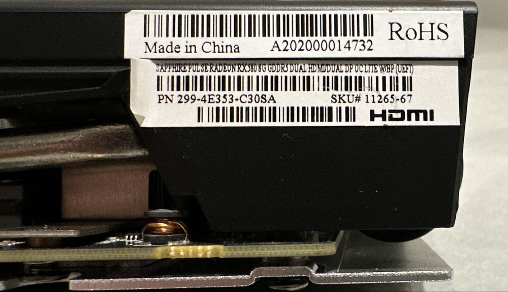 Placă video Sapphire Pulse Radeon RX 580 8GB OC Lite  stare excelentă